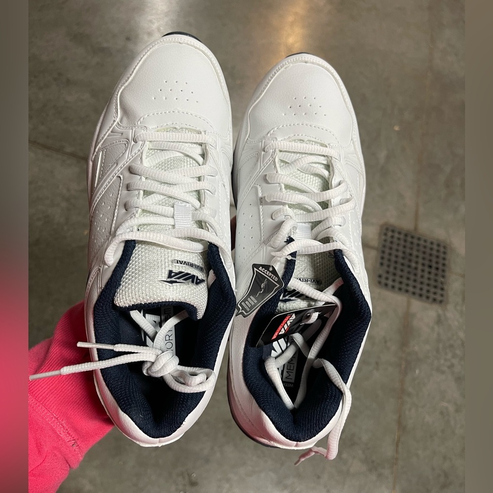 Avia Avi Rival Men’s Tennis Shoes A1208MWDS White Navy Silver 8.5